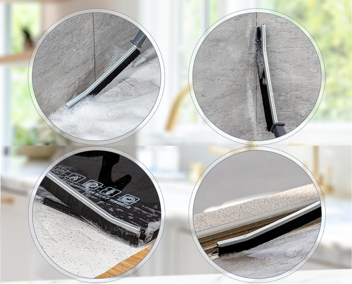 Deep Cleaning Brush with Hard Bristles – GroutMaster-2 Brushes-Nora Luxe