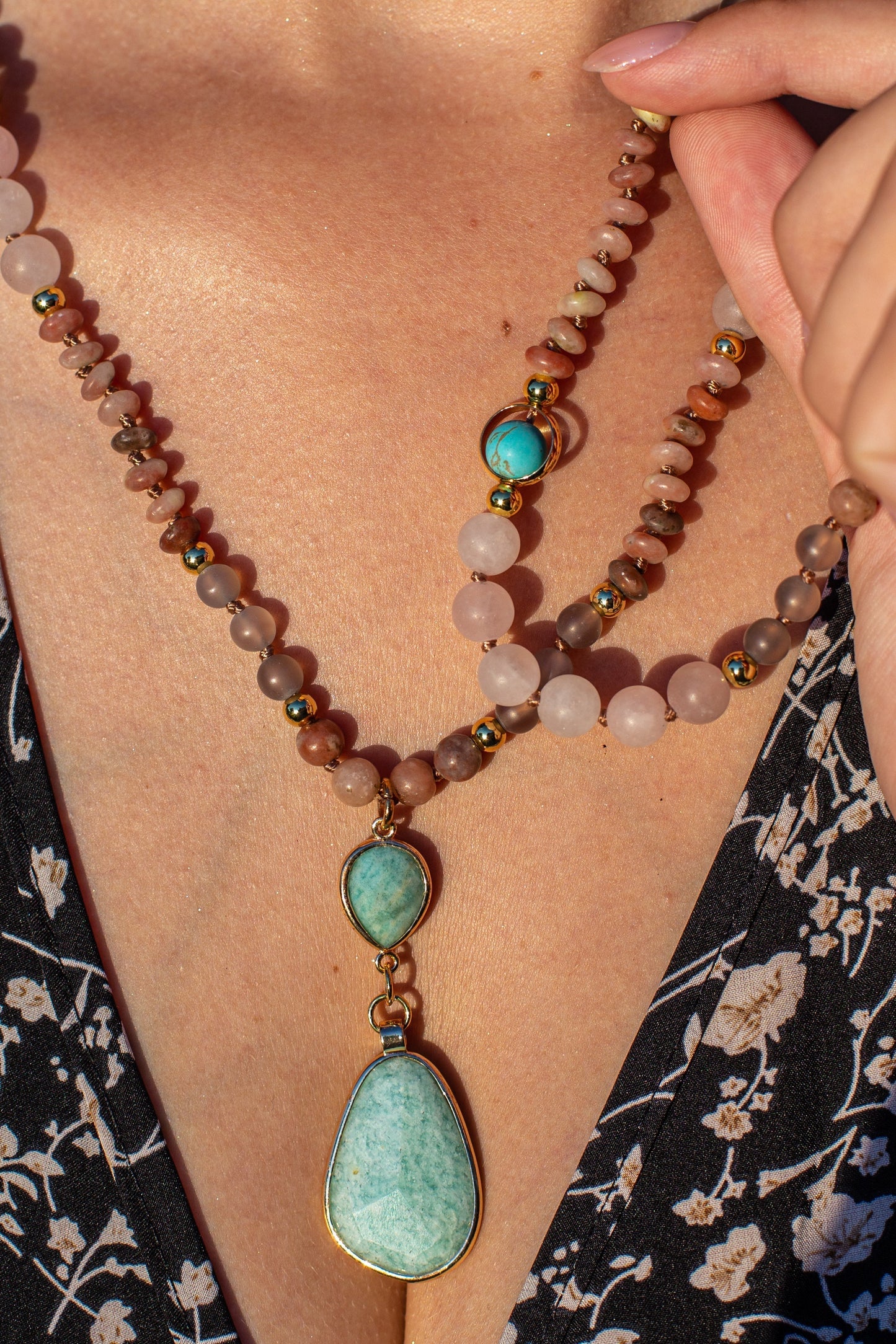 Deeply Cleansing Pastel Mala Necklace - Aurielle-Nora Luxe