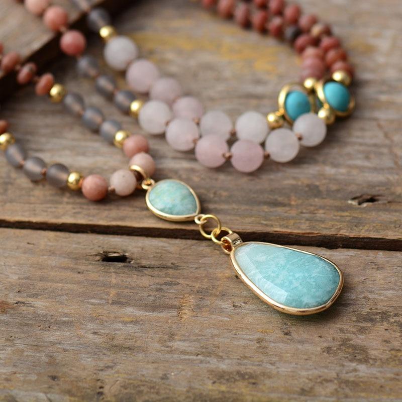 Gentle Purifying Beaded Mala Necklace - Pexav