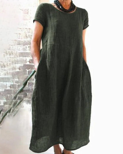 Casual Fit Knee Length Women's Dress - Olytrend
