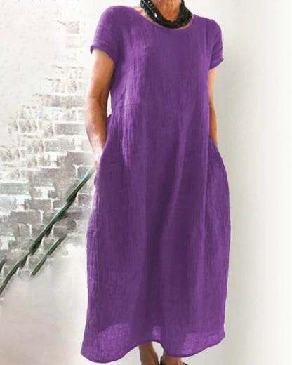 Image of Delilah | Women's Relaxed Fit Midi Dress