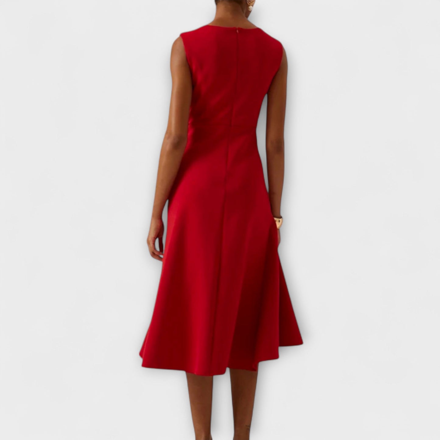 Image of Delilah | Women's Sleeveless Wrap Midi Dress