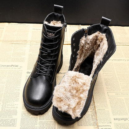 Premium Leather Ankle Boots - Olytrend