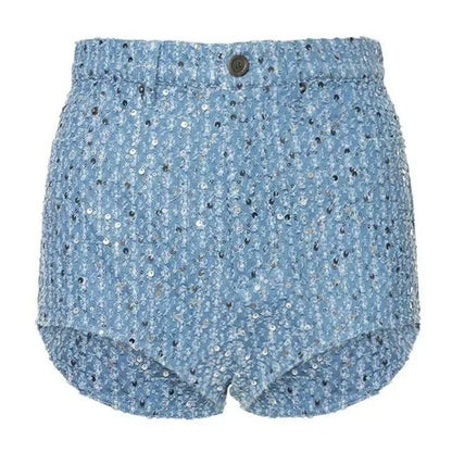 Denim Set with Sequins - Nova-Blue-XS-Nora Luxe