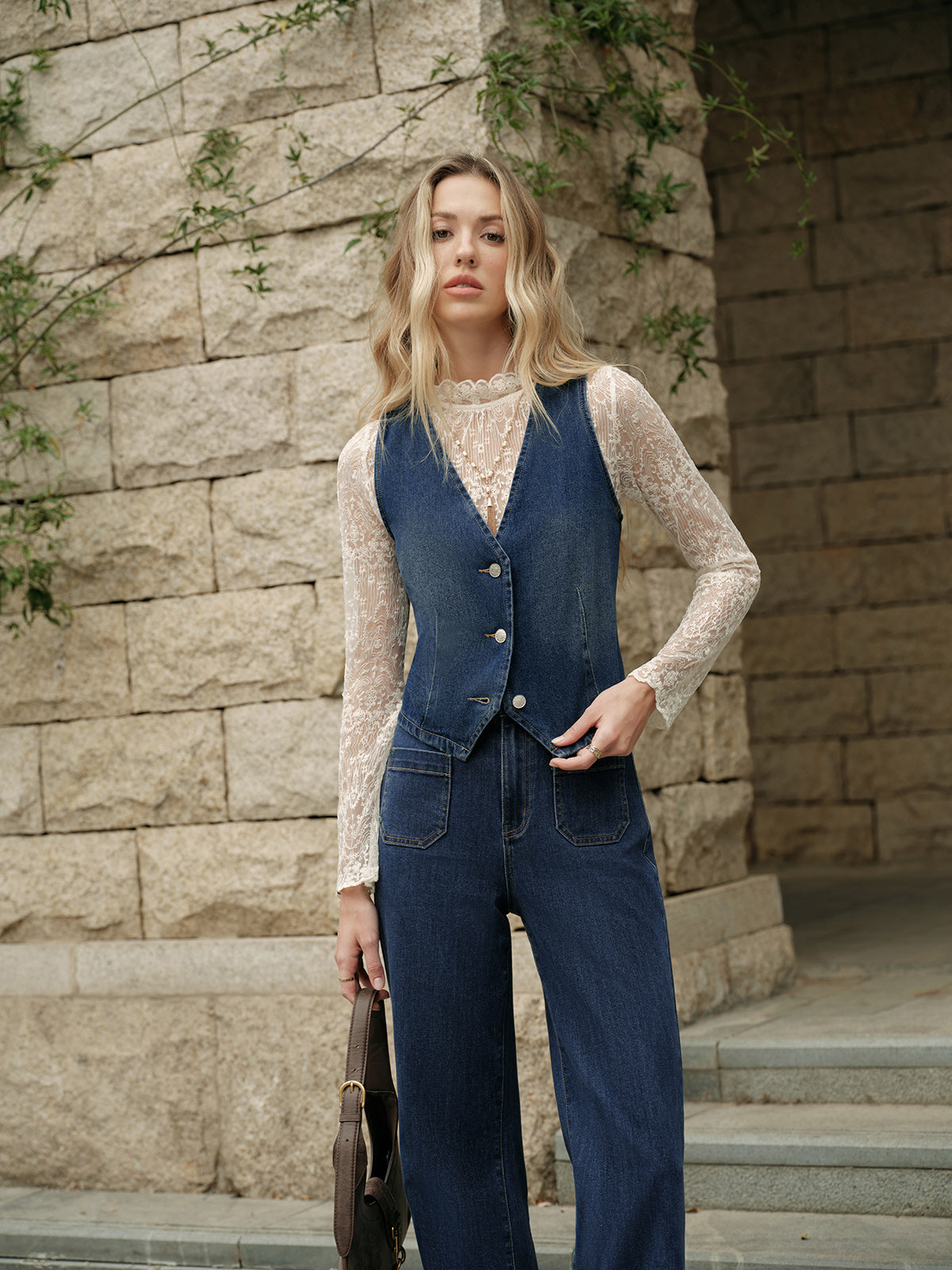Classic Blue Jean Vest