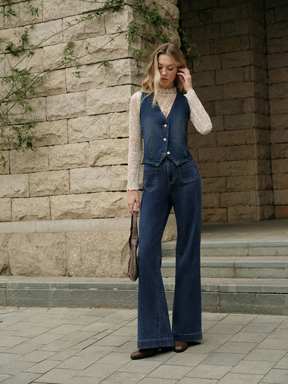 Classic Blue Jean Vest