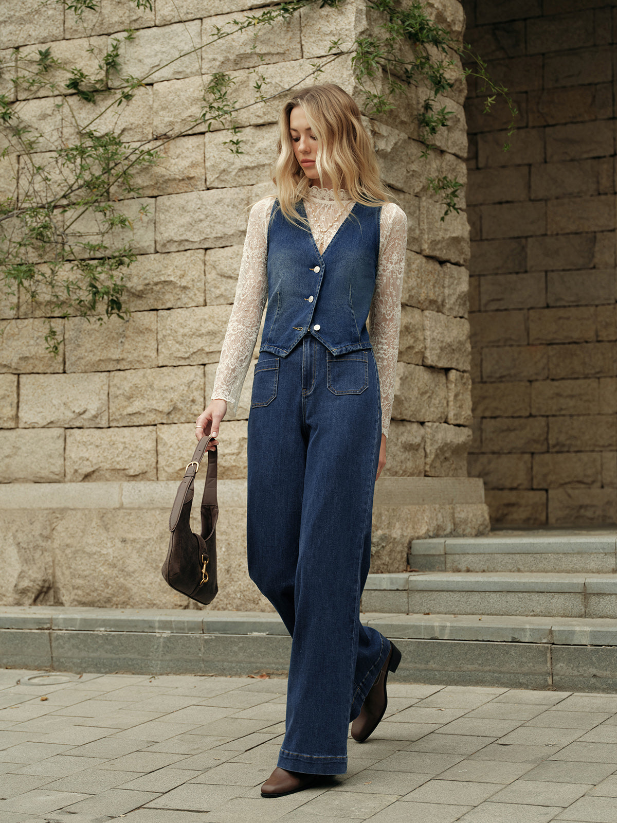 Classic Blue Jean Vest