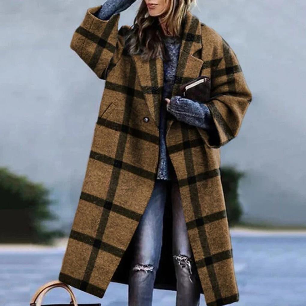 Cozy Winter Long Coat – Thermal Outerwear for Cold Days
