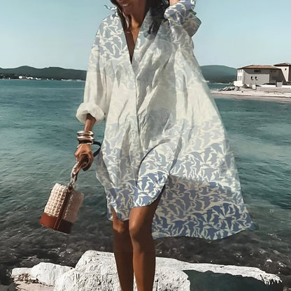 Casual Loose Fit Women's Midi Dress - Nocini