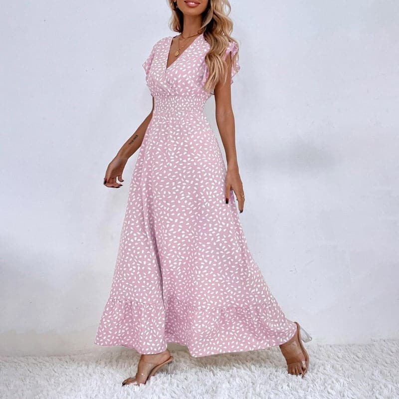 Chic Maxi Summer Dress with Floral Print - Nocini