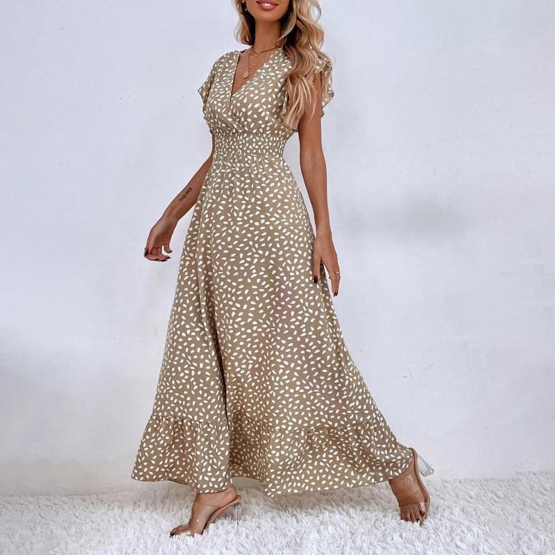 Chic Maxi Summer Dress with Floral Print