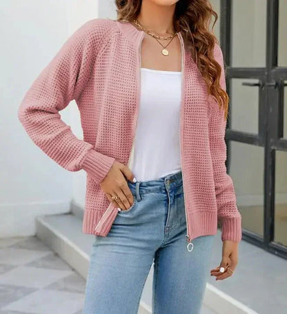 Comfy Classic Women's Zipper Sweater