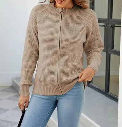 Comfy Classic Women's Zipper Sweater