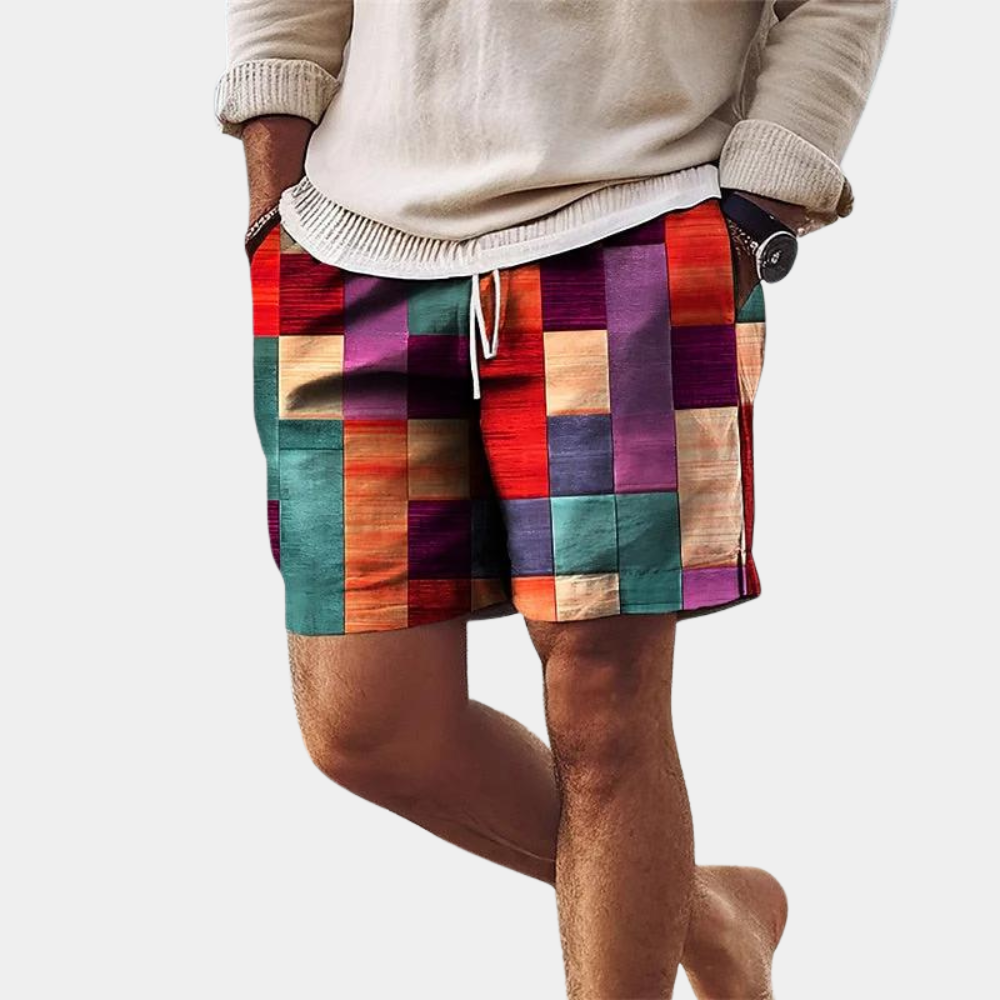 Stylish Men's Graphic Summer Shorts - Olytrend