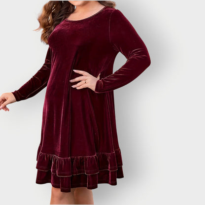 Elegant Knee Length Casual Dress - Olytrend