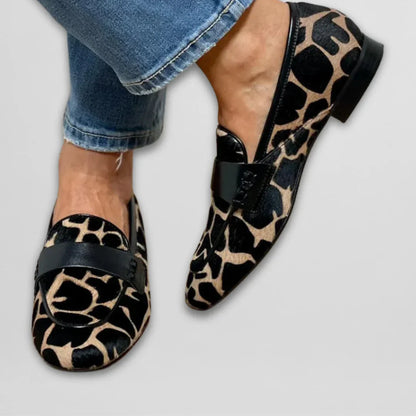 Comfy Chic Cow Pattern Slip On Shoes