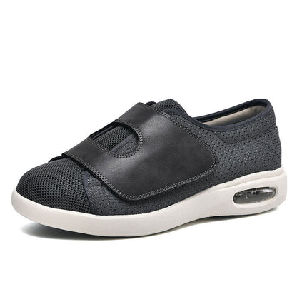 Diabetic Walking Shoes for Wide Swollen Feet - ComfortPlus-Black-4.0-Nora Luxe
