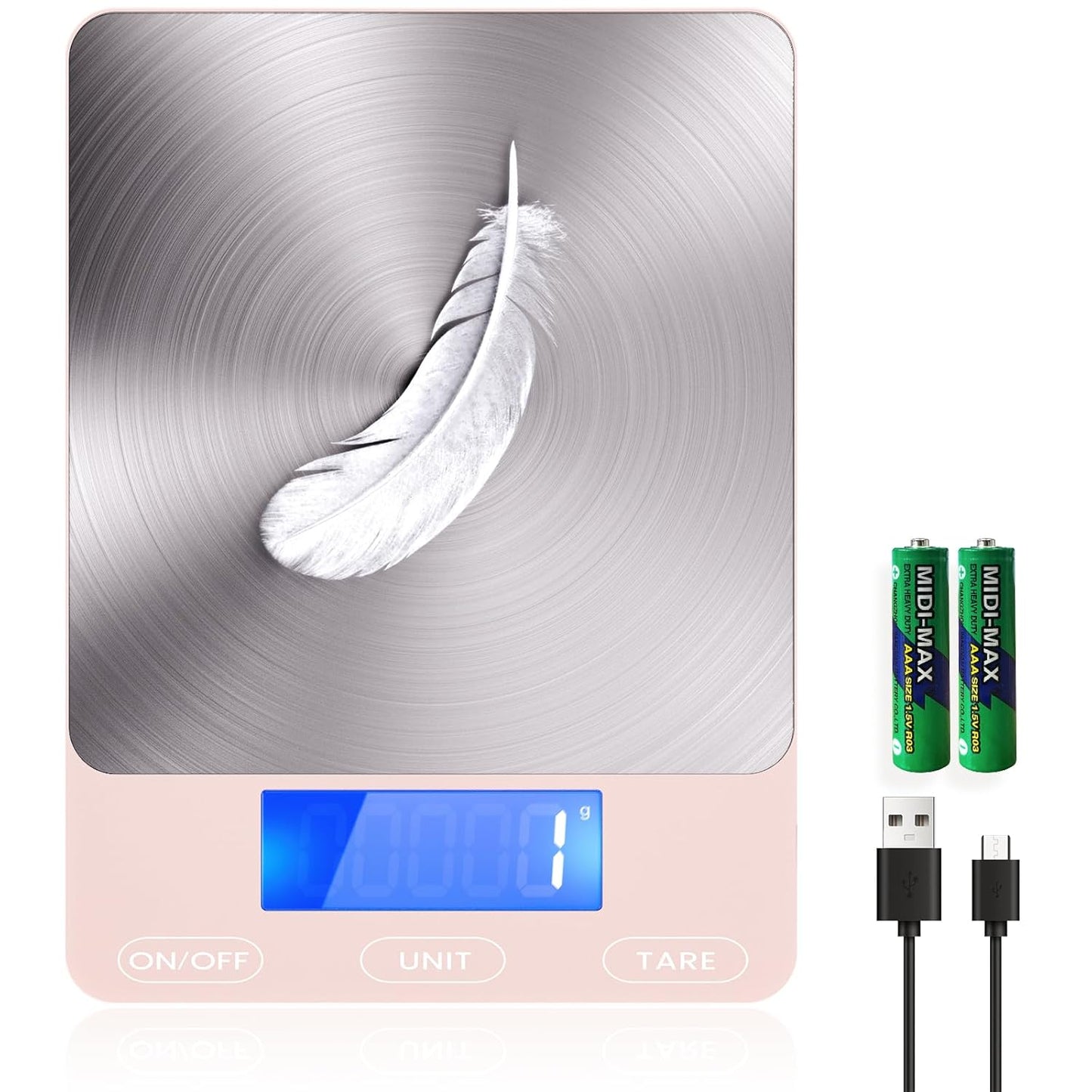 Digital Kitchen Scale - PrecisionPro-Black-Nora Luxe