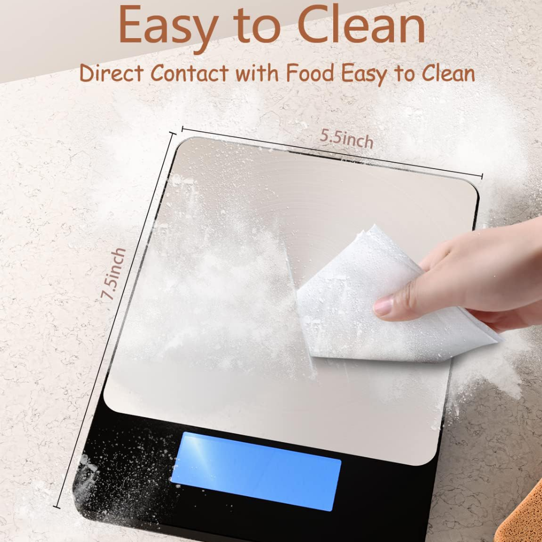 Digital Kitchen Scale - PrecisionPro-Black-Nora Luxe