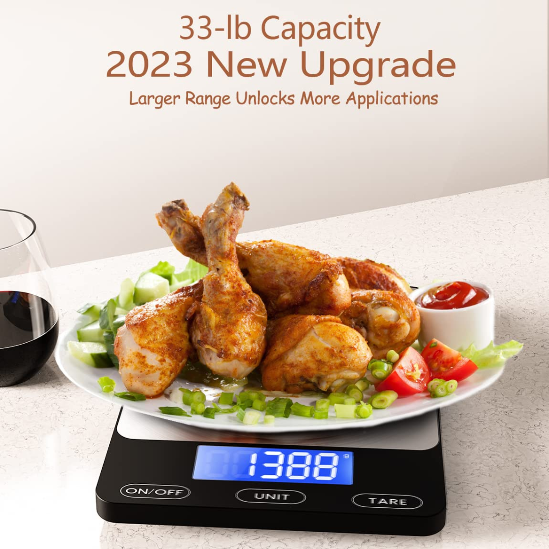 Digital Kitchen Scale - PrecisionPro-Black-Nora Luxe