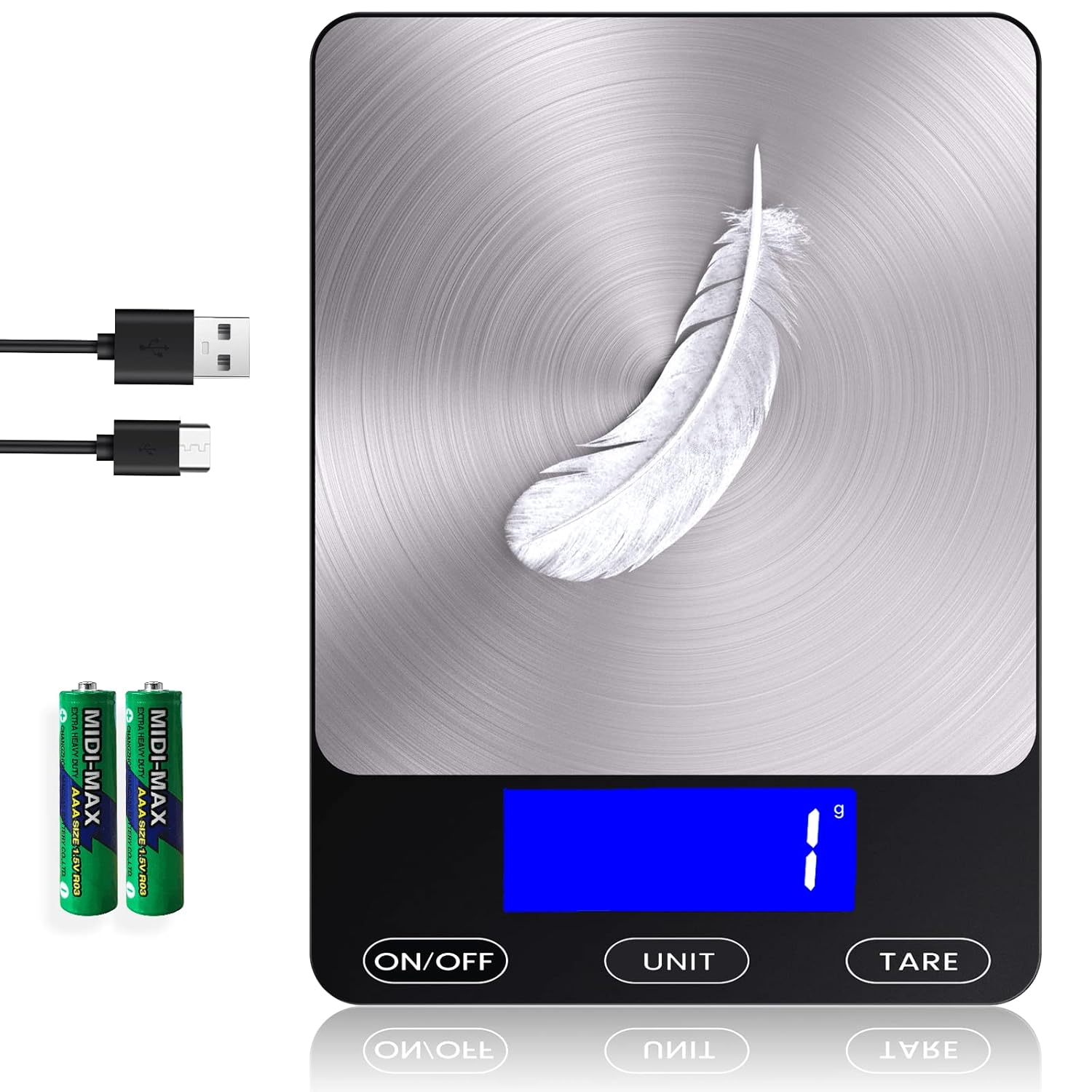 Digital Kitchen Scale - PrecisionPro-Black-Nora Luxe