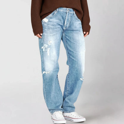 Ripped Fashionable Womens Jeans