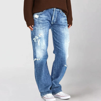 Ripped Fashionable Womens Jeans
