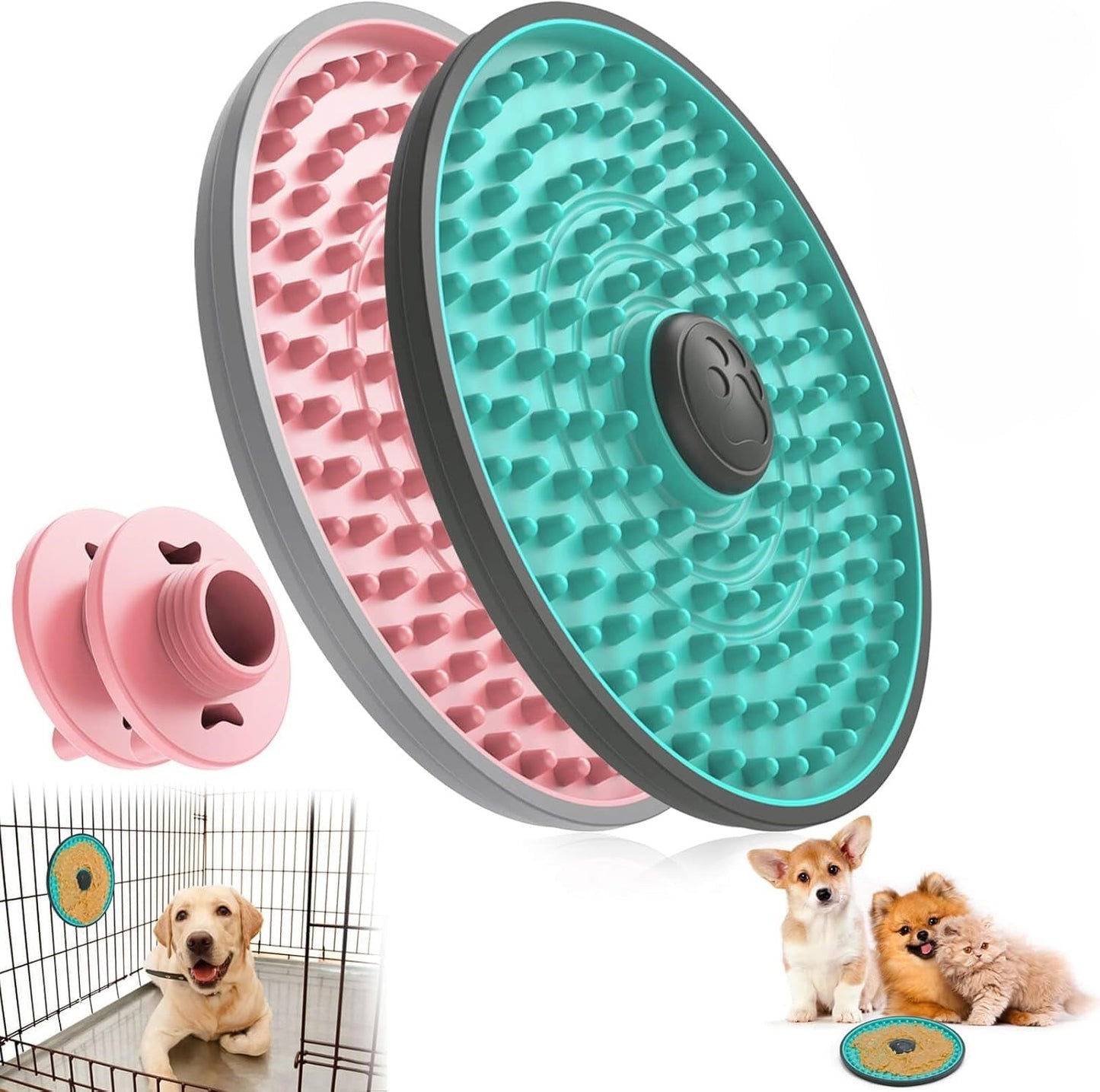 Dog Lick Mat – Feeding Bowl for Anxiety Relief-Blue-Nora Luxe