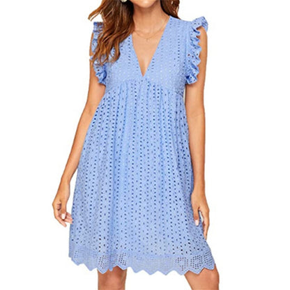 Image of Doris | Women's Sleeveless A-Line Mini Dress