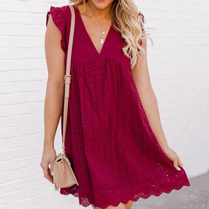 Image of Doris | Women's Sleeveless A-Line Mini Dress