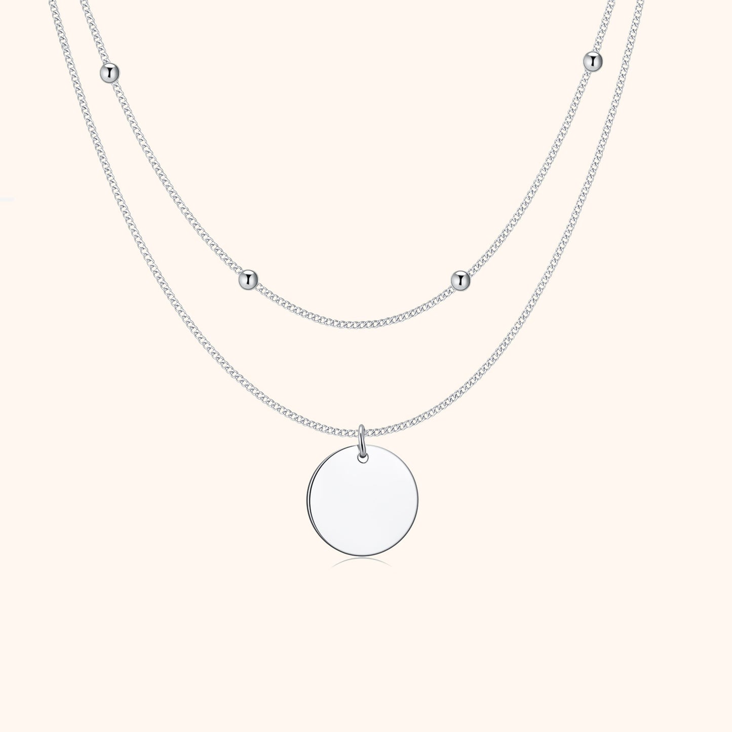 Elegant Dual Pendant Necklace - Pexav
