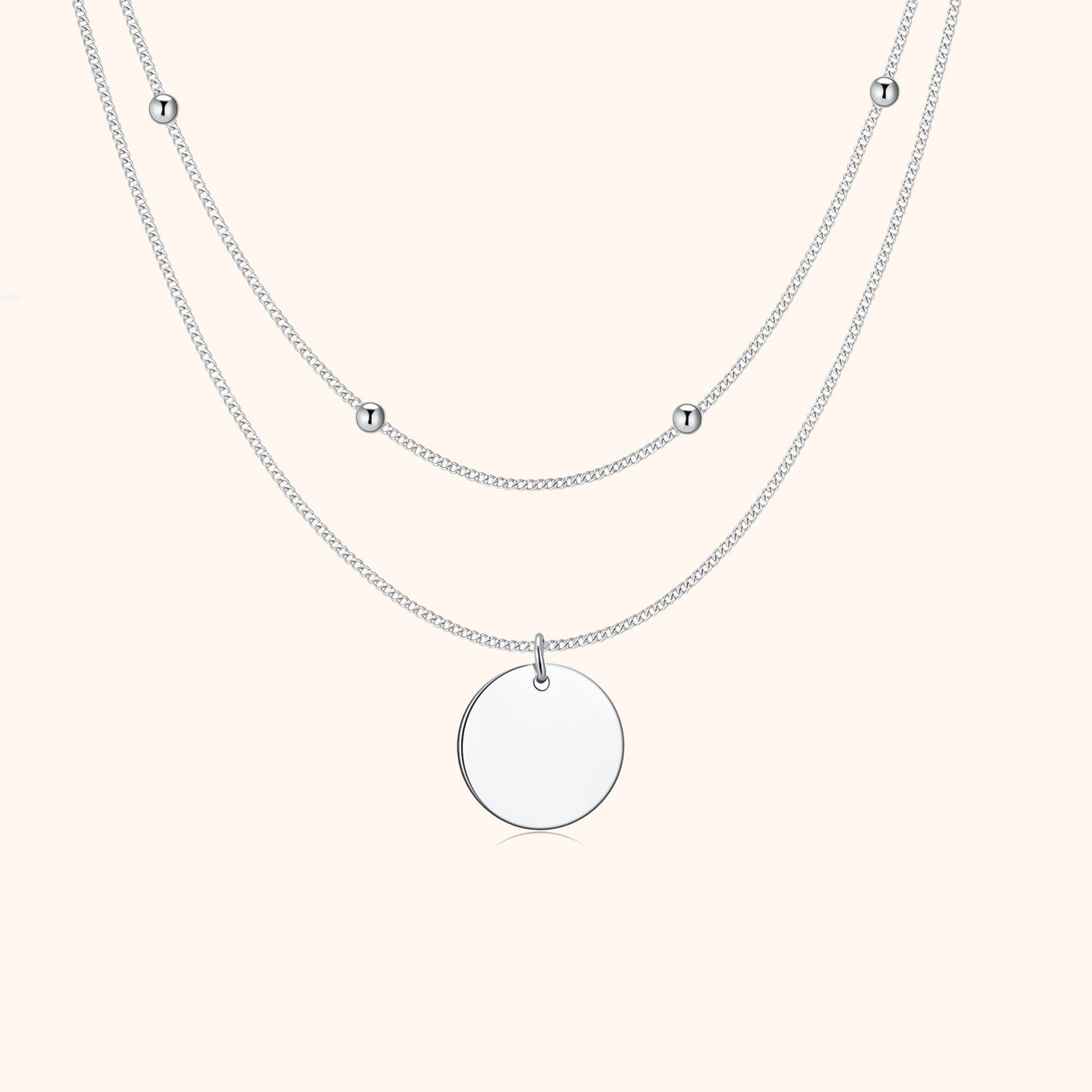 Elegant Dual Pendant Necklace - Pexav