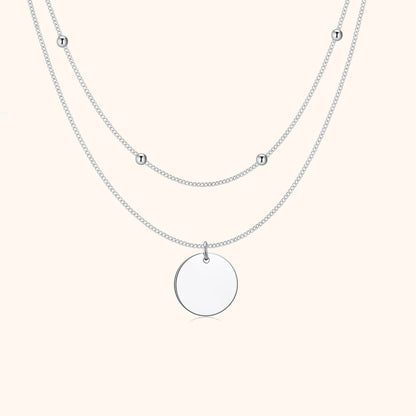 Elegant Dual Pendant Necklace - Pexav