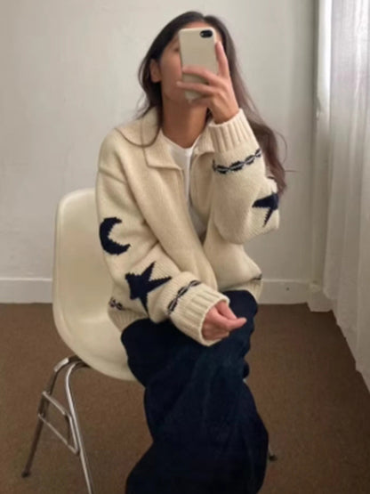 Cozy Dual Zip Pocket Cardigan Sweater