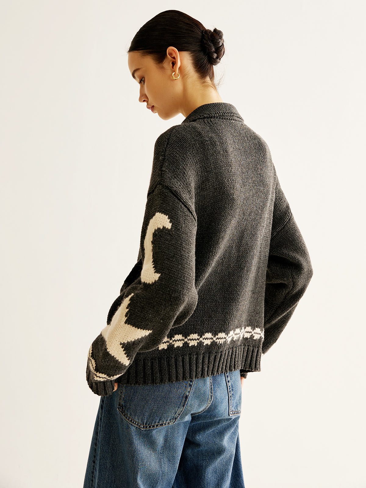 Cozy Dual Zip Pocket Cardigan Sweater