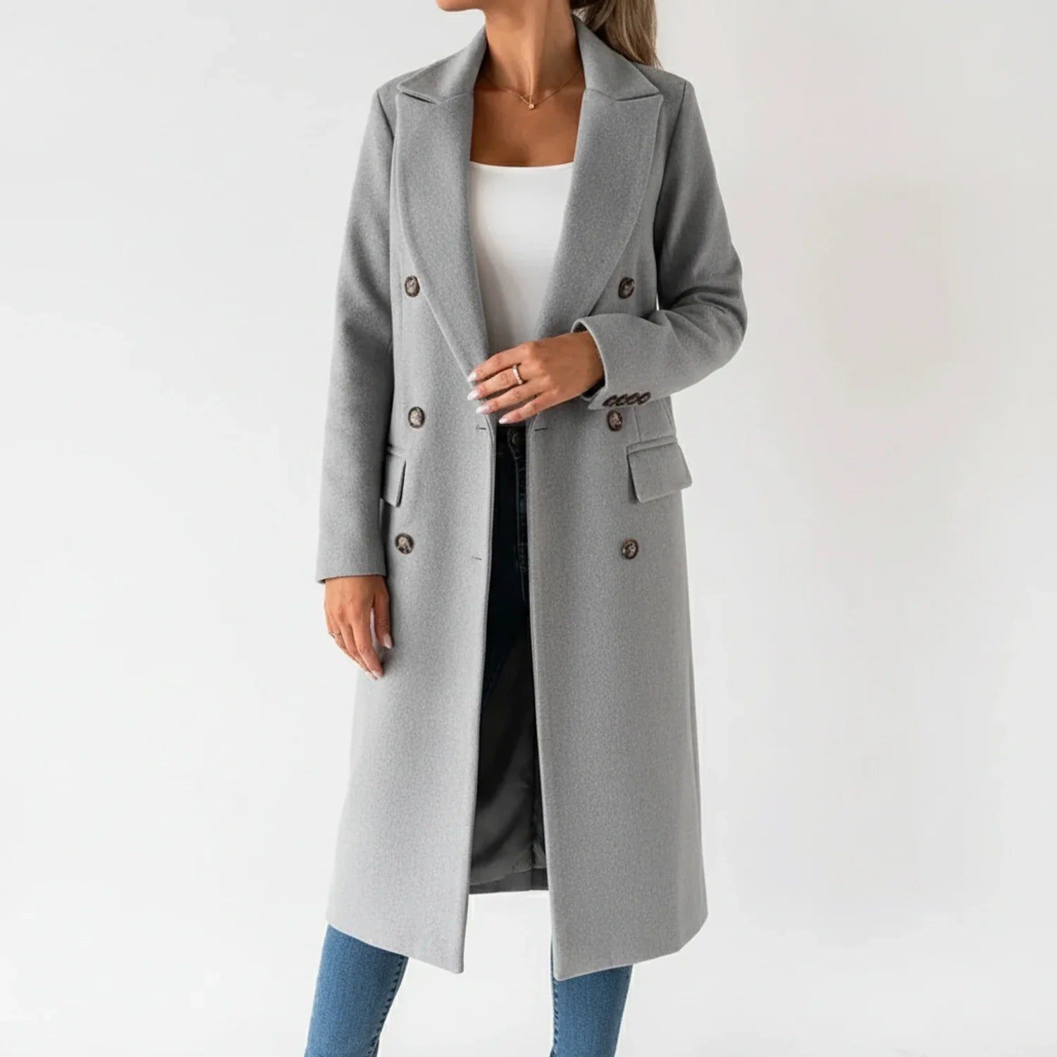 Classic Fit Trench Coat for Ladies - Olytrend