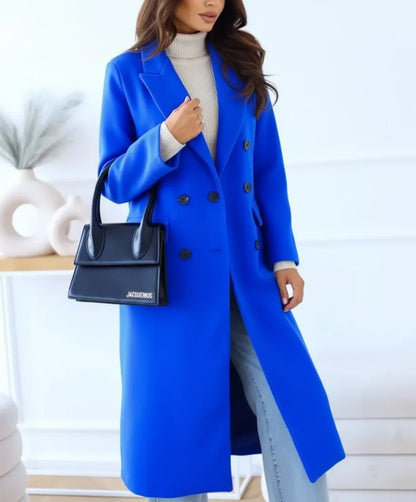 Classic Fit Wool Overcoat for Ladies - Olytrend