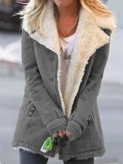 Ladies' Fleece Lined Parka Coat
