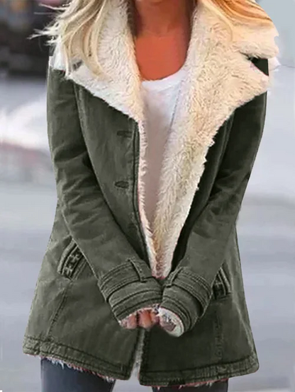 Ladies' Fleece Lined Parka Coat