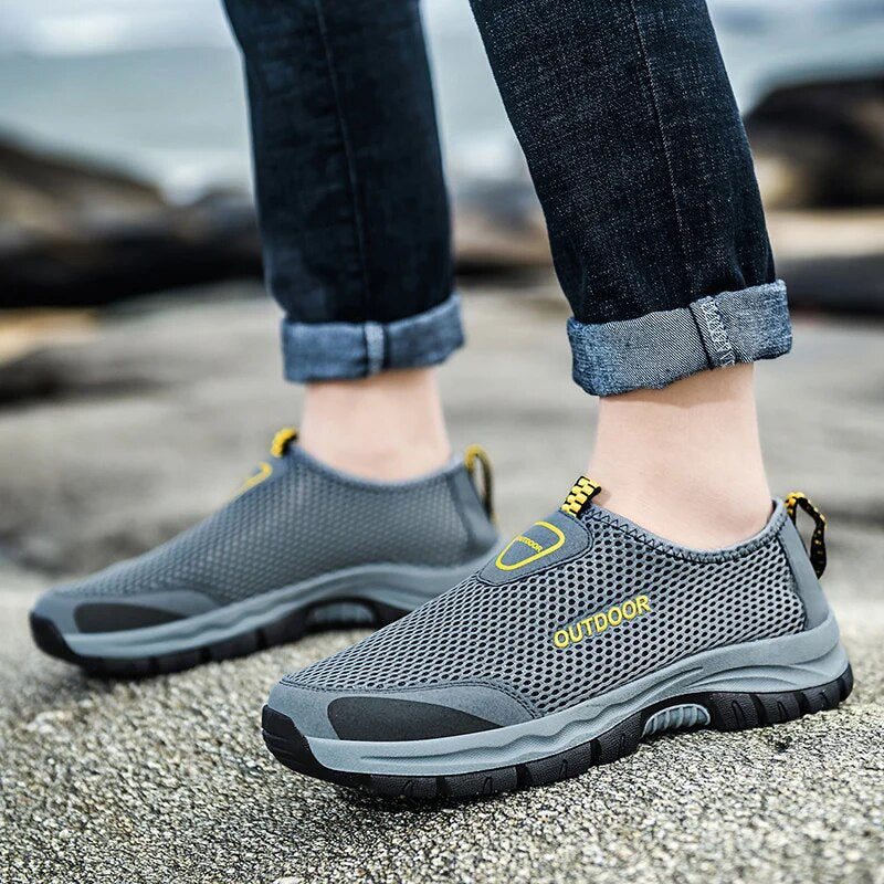Men's Slip-on Shoes - Airy Mesh - Ultra Lightweight Sneakers