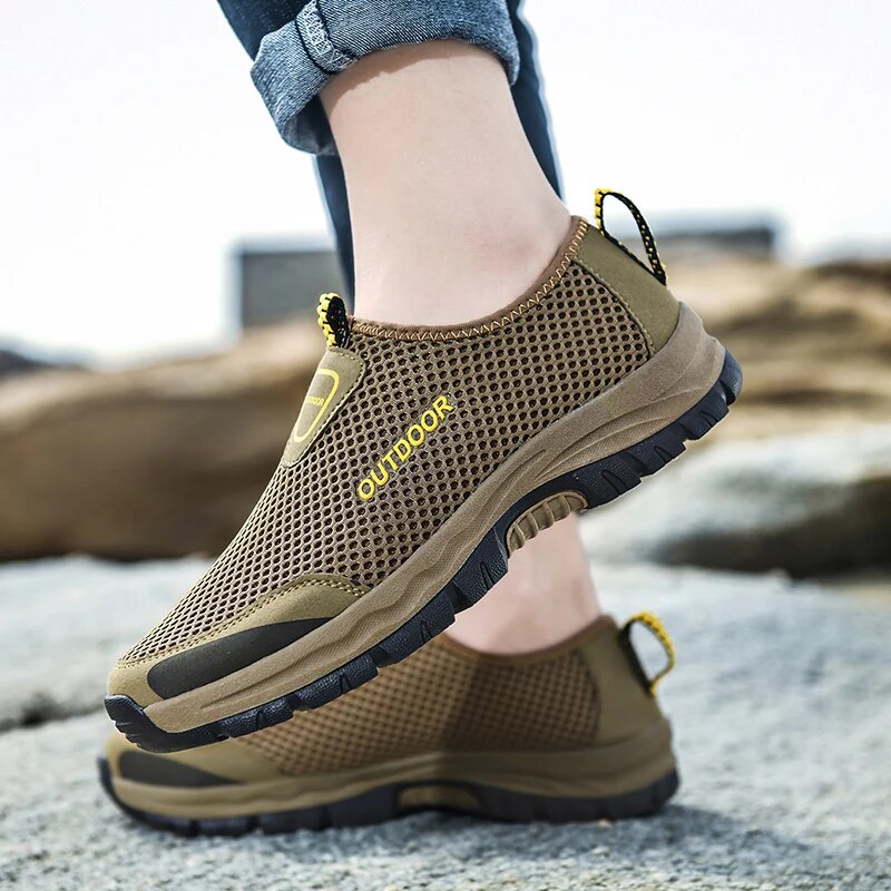 Men's Slip-on Shoes - Airy Mesh - Ultra Lightweight Sneakers