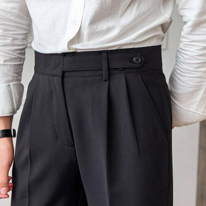 Classic Fit Pleated Mens Pants