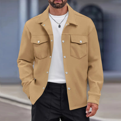Slim Fit Men's Shirt Jacket