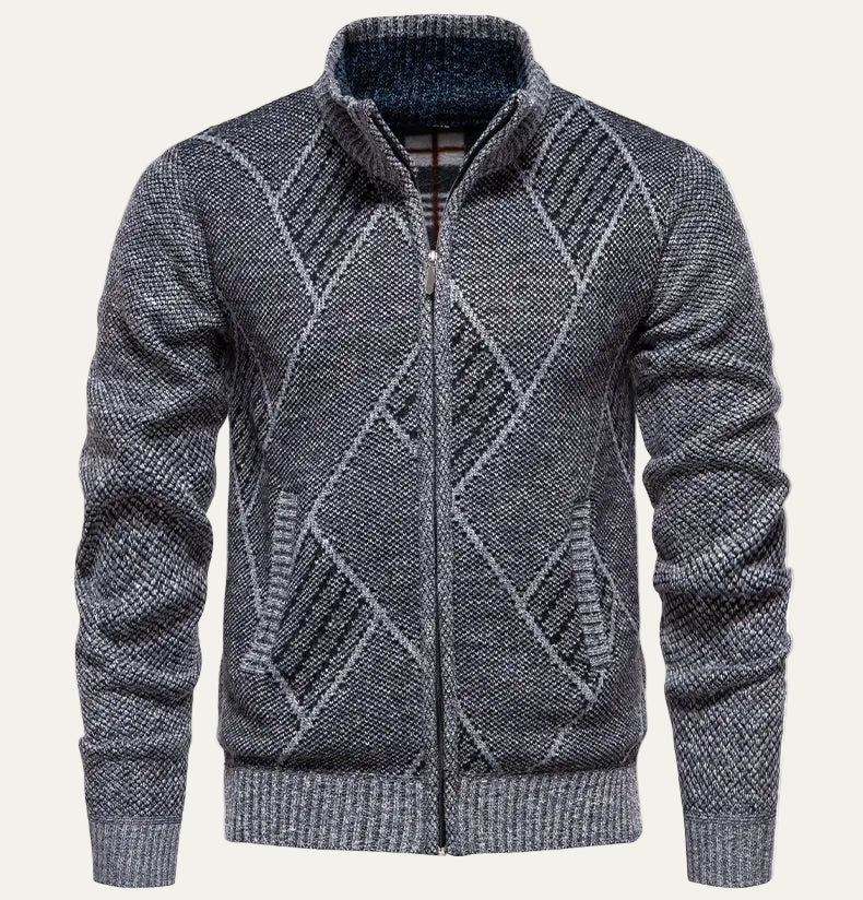Warm Mens Fleece Zip Up Jacket