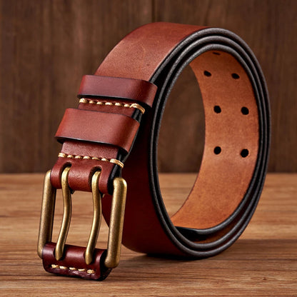 Classic Double Pin Leather Belt