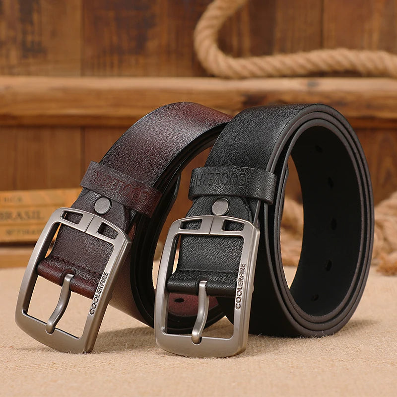 Premium Leather Belt - Classic Vintage Design