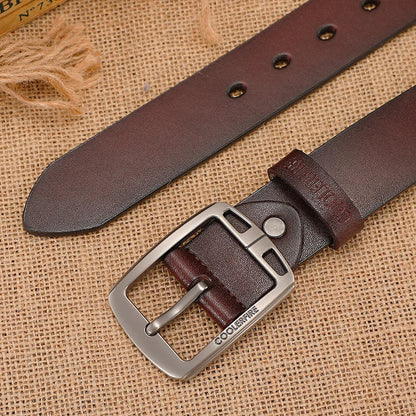 Premium Leather Belt - Classic Vintage Design