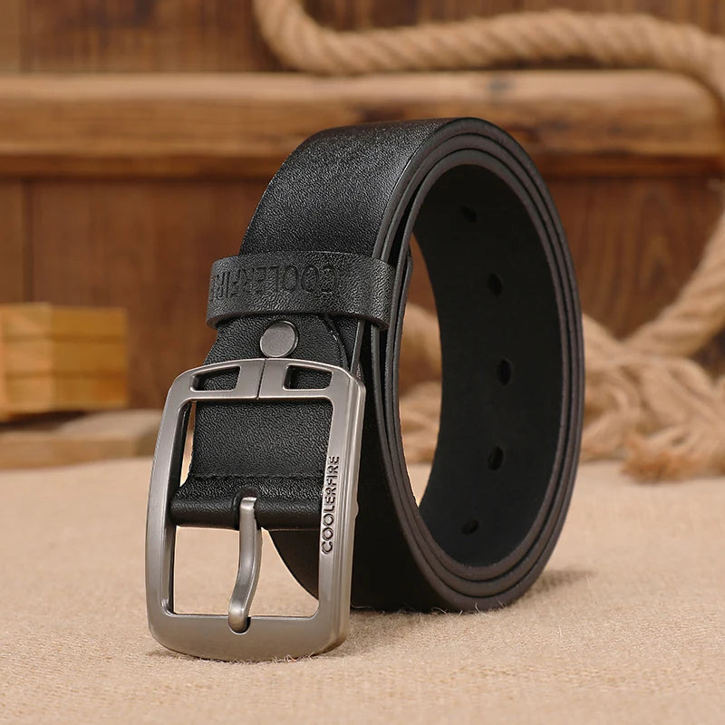 Premium Leather Belt - Classic Vintage Design