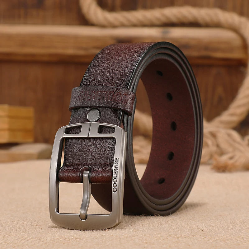 Premium Leather Belt - Classic Vintage Design