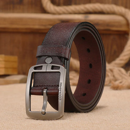 Premium Leather Belt - Classic Vintage Design